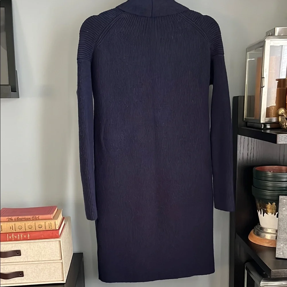 J. Crew Double-Breasted Cardigan Coat (Navy) XXS